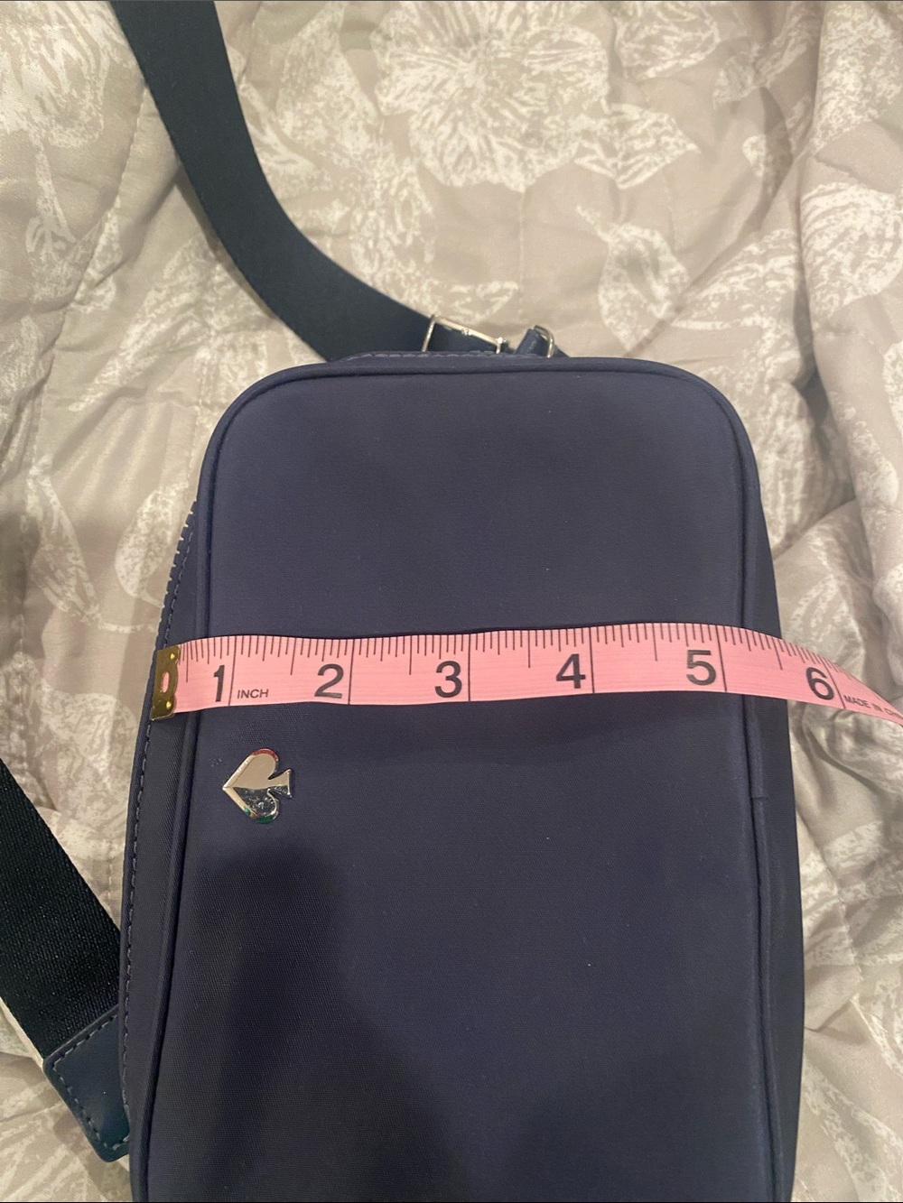 Kate Spade navy crossbody with strap - Picture 12 of 12